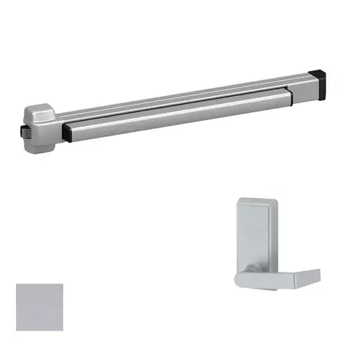 22 Series Rim Exit Device With Trim, Aluminum Painted 22 Series Rim Exit Device With Trim, Aluminum Painted