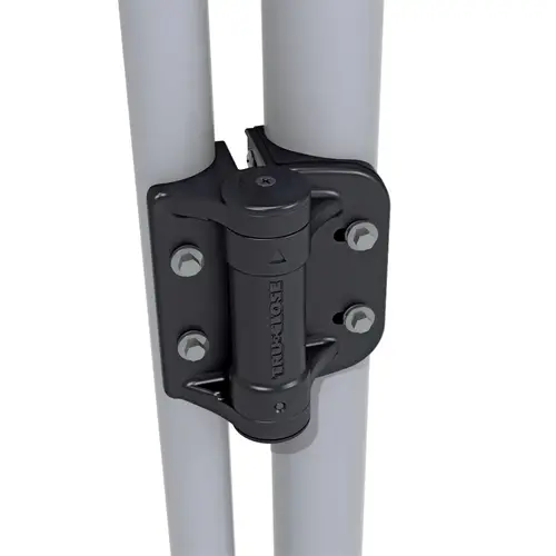 Self Closing Gate Hinge For Round Post Applications Black Self Closing Gate Hinge For Round Post Applications Black