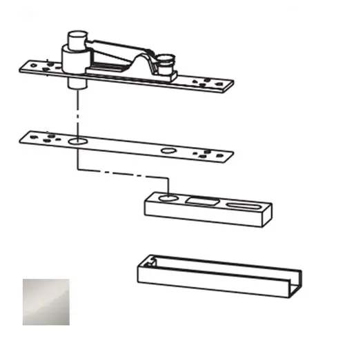 Center Hung Top Pivot, Bright Polished Stainless Steel Center Hung Top Pivot, Bright Polished Stainless Steel
