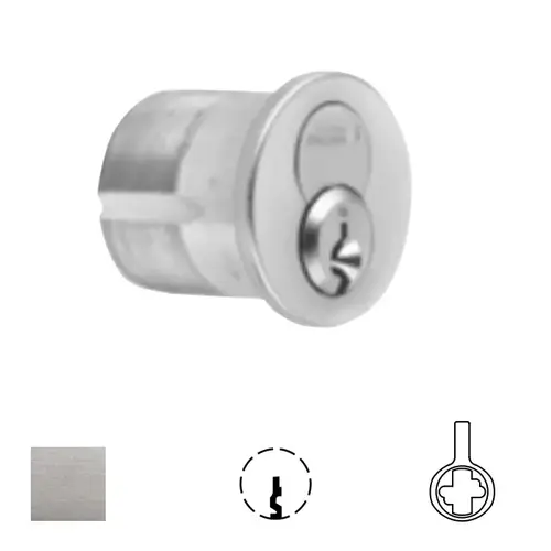 1080 Series IC Mortise Cylinder Satin Chrome 1080 Series IC Mortise Cylinder Satin Chrome