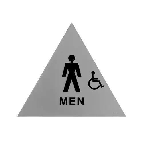 12 x 12 Men Door Sign With Handicapped Symbol 12 x 12 Men Door Sign With Handicapped Symbol