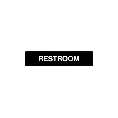 1-3/4 x 8 Restroom Sign With Braille 1-3/4 x 8 Restroom Sign With Braille
