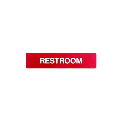 1-3/4 x 8 Restroom Sign With Braille 1-3/4 x 8 Restroom Sign With Braille