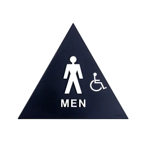 12 x 12 Men Door Sign With Handicapped Symbol 12 x 12 Men Door Sign With Handicapped Symbol
