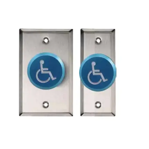 991 Pneumatic Time Delay Handicap Pushbutton, Satin Stainless Steel 991 Pneumatic Time Delay Handicap Pushbutton, Satin Stainless Steel