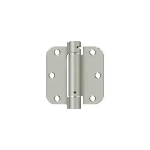 3-1/2" x 3-1/2" x 5/8" Spring Hinge in Brushed Nickel