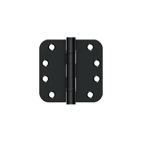 4"x 4"x 5/8" Radius Hinge, HD, Ball Bearings in Paint Black Pair