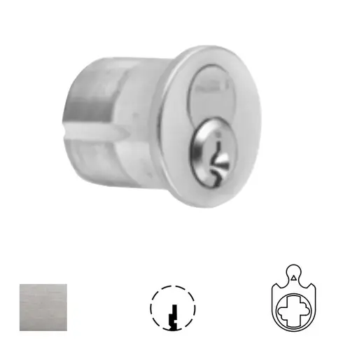 1080 Series IC Mortise Cylinder Satin Chrome 1080 Series IC Mortise Cylinder Satin Chrome