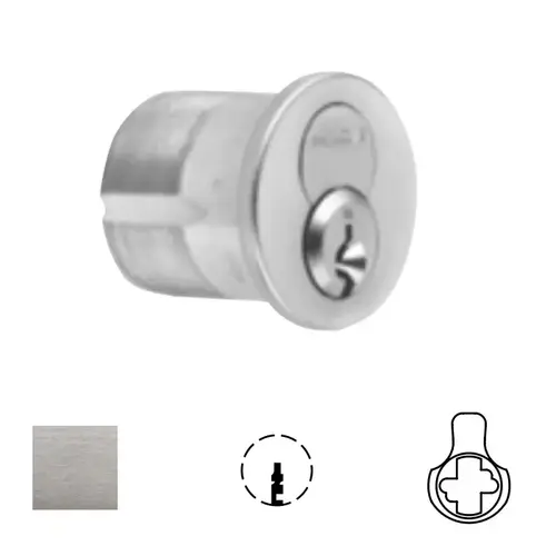 1080 Series IC Mortise Cylinder Satin Chrome 1080 Series IC Mortise Cylinder Satin Chrome