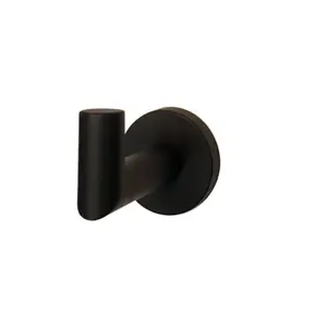 Orca Hardware 3654-BL Swirl Robe Hook Matte Black