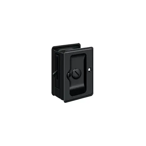 Tall Pocket Door Lock Privacy - Matte Black