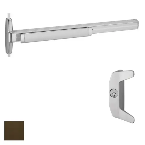 33A Series Surface Vertical Rod Exit Device With Trim Duranodic Dark Bronze 33A Series Surface Vertical Rod Exit Device With Trim Duranodic Dark Bronze