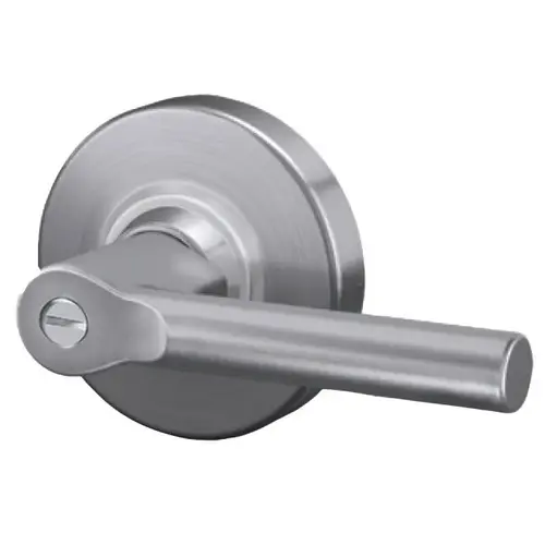 Performance Series Bath Bed Privacy Cylindrical Lock with Broadway Lever with 47272065 Latch and 47267101 Strike Satin Chrome Finish Performance Series Bath Bed Privacy Cylindrical Lock with Broadway Lever with 47272065 Latch and 47267101 Strike Satin Chrome Finish