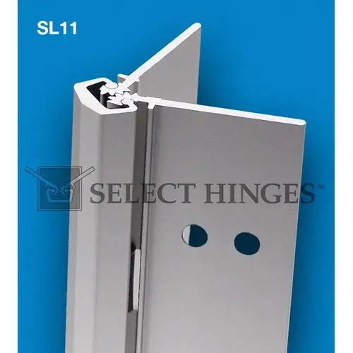 CONTINUOUS HINGE, CONCEALED HEAVY DUTY, 95 INCHES CLEAR ALUMINUM Satin Stainless Steel