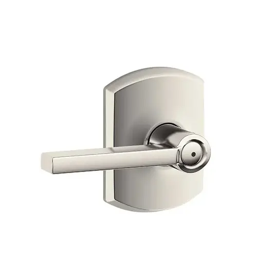 F40 Latitude Lever Privacy Lock with Greenwich Trim Bright Polished Nickel F40 Latitude Lever Privacy Lock with Greenwich Trim Bright Polished Nickel