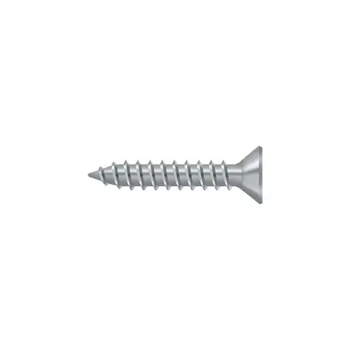 Wood Screw, Steel, #9 x 1" in Brushed Chrome Wood Screw, Steel, #9 x 1" in Brushed Chrome