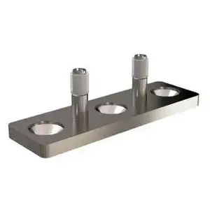 Orca Hardware RD-GUIDE-SS Round Track Floor Guide Stainless Steel