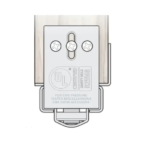 Gap Solution for Fire Door and Frame Dark Bronze Gap Solution for Fire Door and Frame Dark Bronze