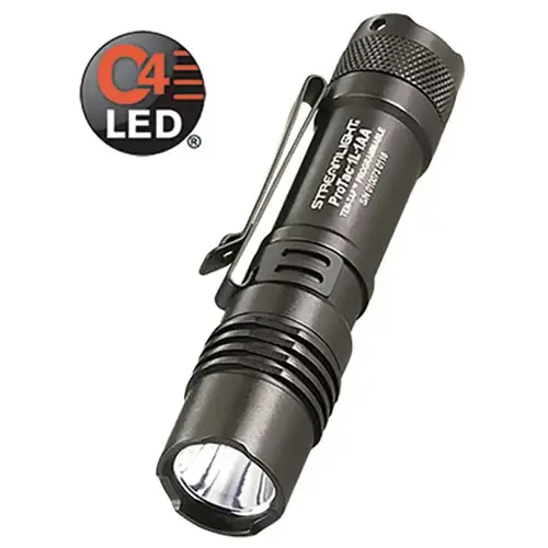 Bright Dual Fuel Everyday Carry Tactical Flashlight Black