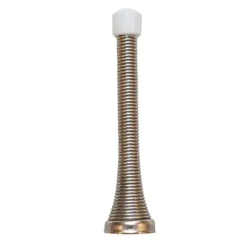 3-3/4" Spring Door Stop Satin Nickel 3-3/4" Spring Door Stop Satin Nickel