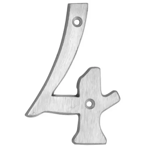 4" Classic Aluminum House Numbers Aluminum 4" Classic Aluminum House Numbers Aluminum