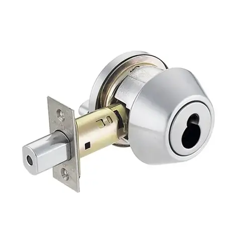 Grade 1 Single Cylinder Deadbolt Satin Chrome Grade 1 Single Cylinder Deadbolt Satin Chrome