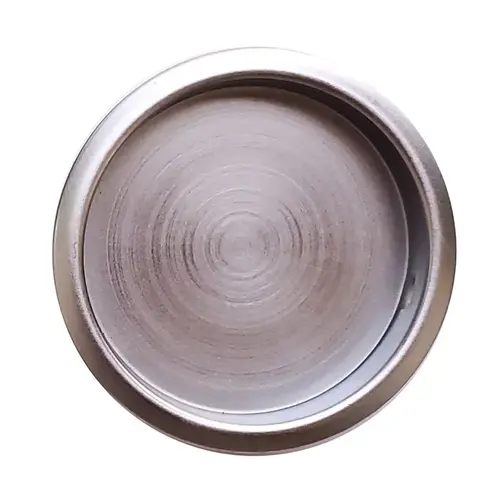 2-1/8" Diameter Round Flush Pull Satin Chrome 2-1/8" Diameter Round Flush Pull Satin Chrome