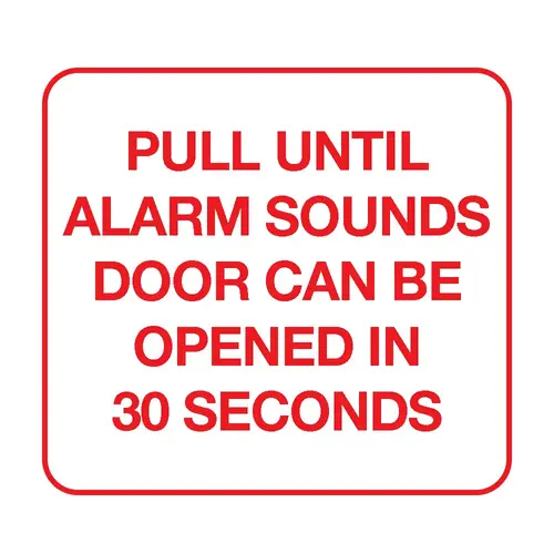 Electromagnetic Lock Building Code Sign Electromagnetic Lock Building Code Sign