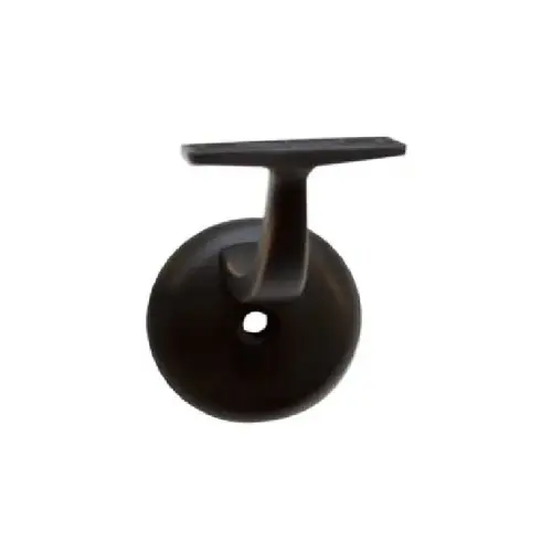 HD Handrail Bracket With Round Base Oil Rubbed Dark Bronze