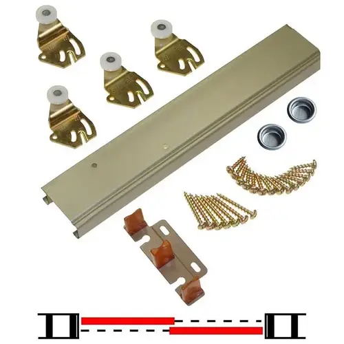 72" Bypass Hardware Set 2/Door 72" Bypass Hardware Set 2/Door