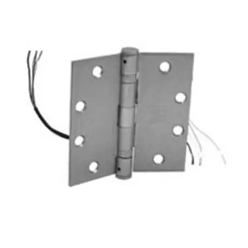 Full Mortise Electric Commercial Hinge - 6 Wire Satin Stainless Steel Full Mortise Electric Commercial Hinge - 6 Wire Satin Stainless Steel