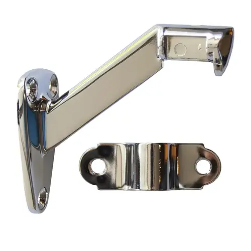 HD Handrail Bracket Bright Polished Chrome