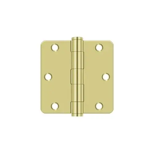 Commercial Steel Hinge Bright Polished Brass Commercial Steel Hinge Bright Polished Brass