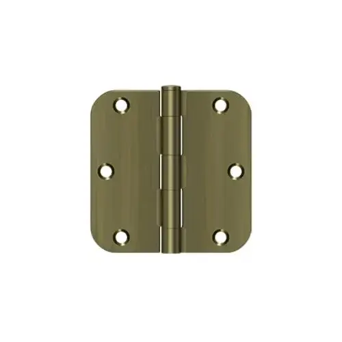 Residential Steel Hinge Satin Brass Blackened Residential Steel Hinge Satin Brass Blackened