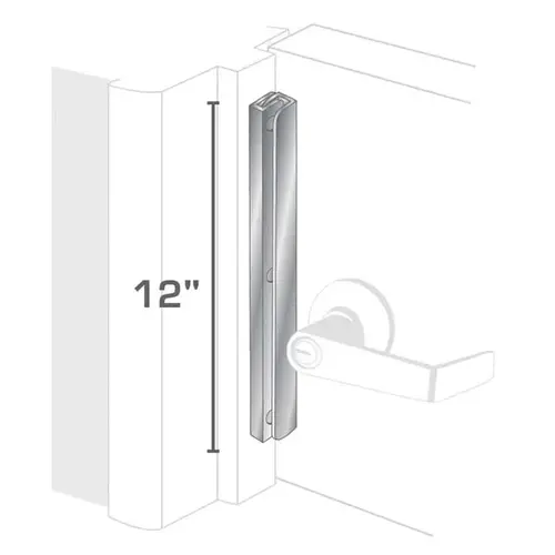Latch Protector 12" Interlocking, Aluminum Finish