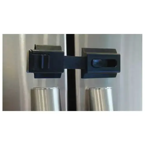 Door Guardian Refrigerator Lock Black