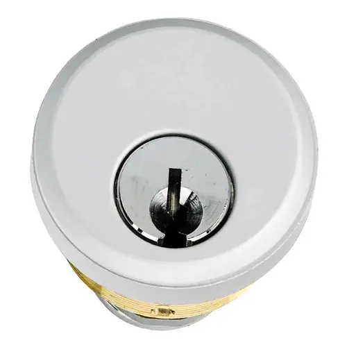 Mortise Cylinder for MS Lock, 4900, and 2190 Keyed Alike Satin Aluminum Finish Mortise Cylinder for MS Lock, 4900, and 2190 Keyed Alike Satin Aluminum Finish