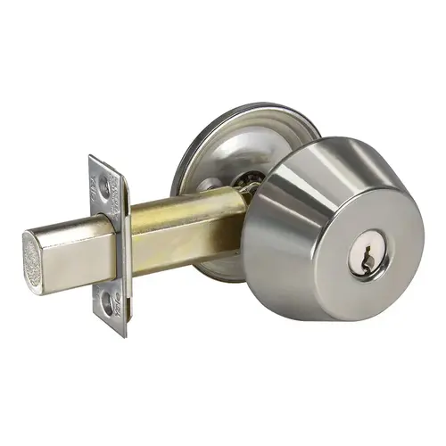 Deadlock Satin Nickel Plated Clear Coated Deadlock Satin Nickel Plated Clear Coated