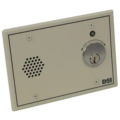 Surface Mount AC/DC Exit Alarm Door Prop Alarm Kit, Back Box, Surface Magnetic Switch Contacts and 24VAC Transformer and Rim Cylinder Included