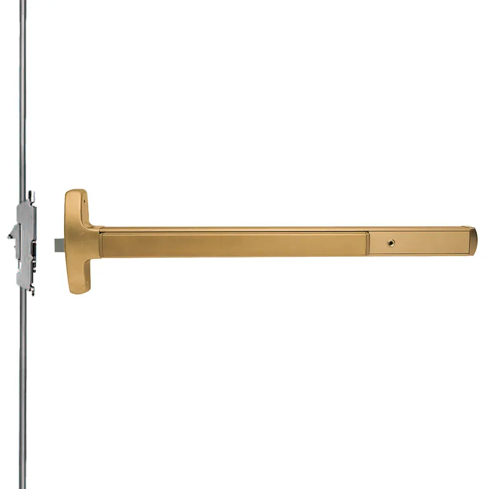 Falcon Lock Concealed Vertical Rod Exit Devices Satin Bronze Clear Coated MEL24C-L-S 3 612 LHR Falcon Lock Concealed Vertical Rod Exit Devices Satin Bronze Clear Coated MEL24C-L-S 3 612 LHR