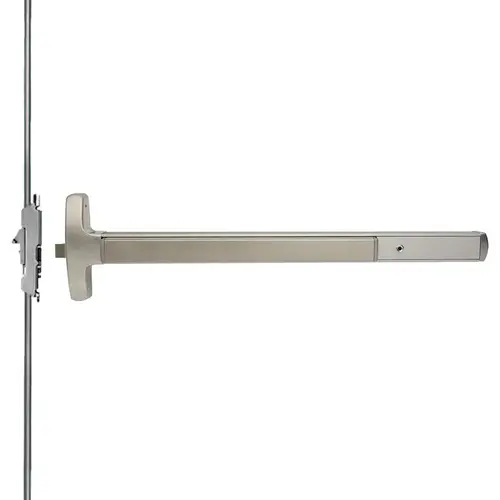 Lock Concealed Vertical Rod Exit Devices Satin Stainless Steel Lock Concealed Vertical Rod Exit Devices Satin Stainless Steel