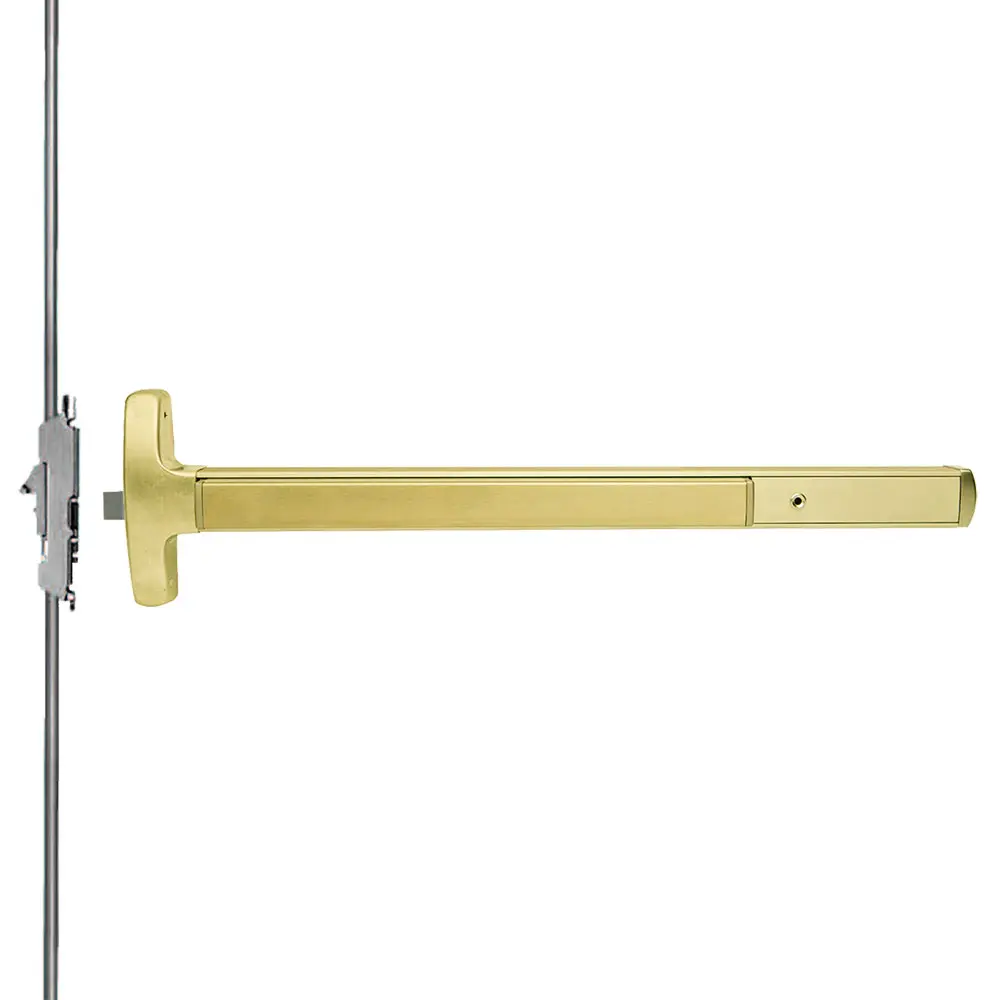 Falcon Lock Concealed Vertical Rod Exit Devices Satin Brass MEL24CWDC-L-NL-S 4 606 RHR Falcon Lock Concealed Vertical Rod Exit Devices Satin Brass MEL24CWDC-L-NL-S 4 606 RHR