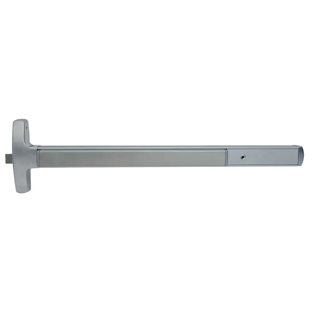 Falcon Lock Rim Exit Devices Satin Aluminum Clear Anodized MEL24R-NL 3 628 LHR Falcon Lock Rim Exit Devices Satin Aluminum Clear Anodized MEL24R-NL 3 628 LHR