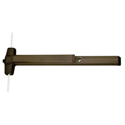 Three-Point Locking Exit Devices Dark Bronze Anodized Aluminum Three-Point Locking Exit Devices Dark Bronze Anodized Aluminum