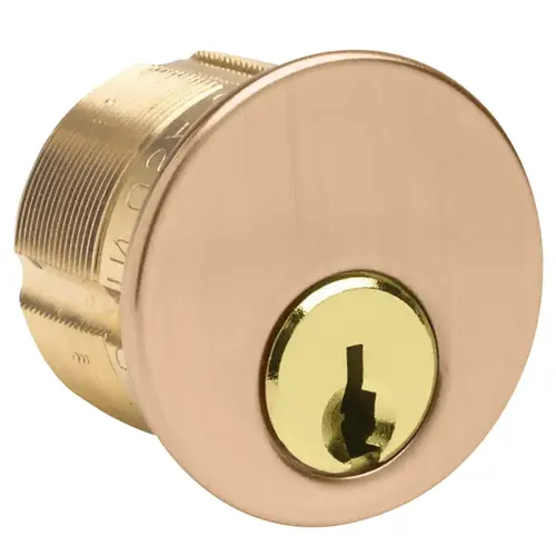 Mortise Cylinder Satin Bronze Clear Coated Mortise Cylinder Satin Bronze Clear Coated