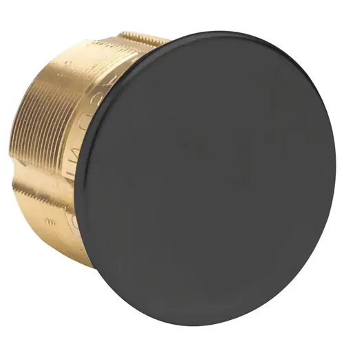 1-1/4" Dummy Mortise Cylinder Black Aluminum Finish Applied 1-1/4" Dummy Mortise Cylinder Black Aluminum Finish Applied