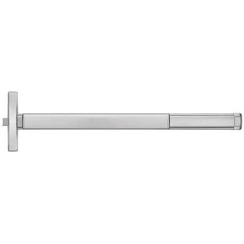 48" Motorized Latch Retraction Narrow Stile Rim Exit Device, Key Retracts Latchbolt, Fire Rated, 4' Device, Satin Aluminum Clear Anodized 48" Motorized Latch Retraction Narrow Stile Rim Exit Device, Key Retracts Latchbolt, Fire Rated, 4' Device, Satin Aluminum Clear Anodized