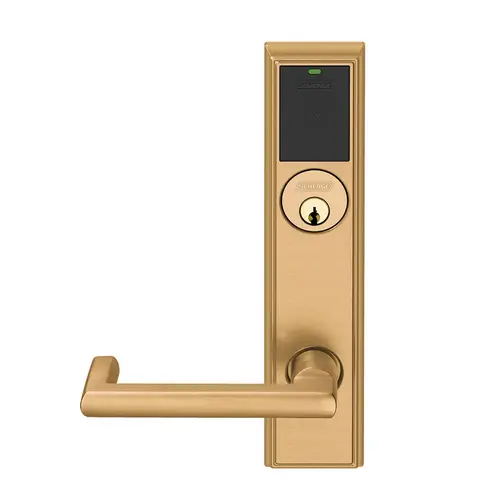 Wireless Mortise Lock Satin Bronze Clear Coated Wireless Mortise Lock Satin Bronze Clear Coated