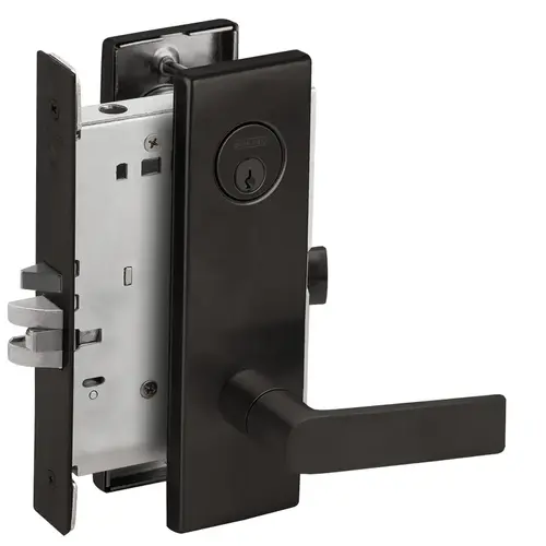 Mortise Lock Flat Black Coated Mortise Lock Flat Black Coated