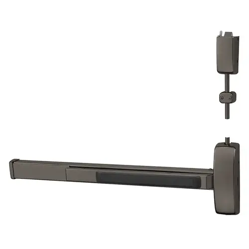 Exit Device Oxidized Satin Bronze Relieved Clear Coated Exit Device Oxidized Satin Bronze Relieved Clear Coated